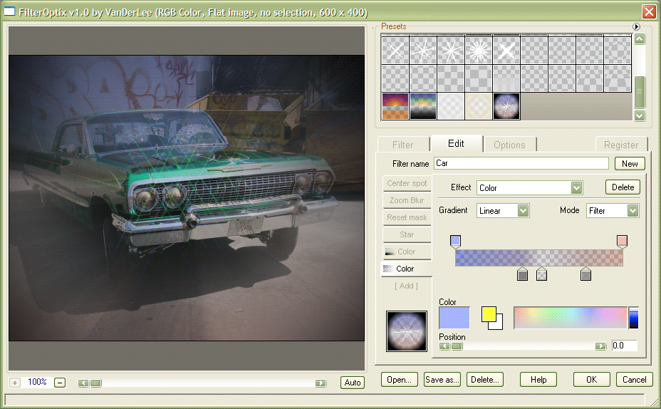 FilterOptix screenshot